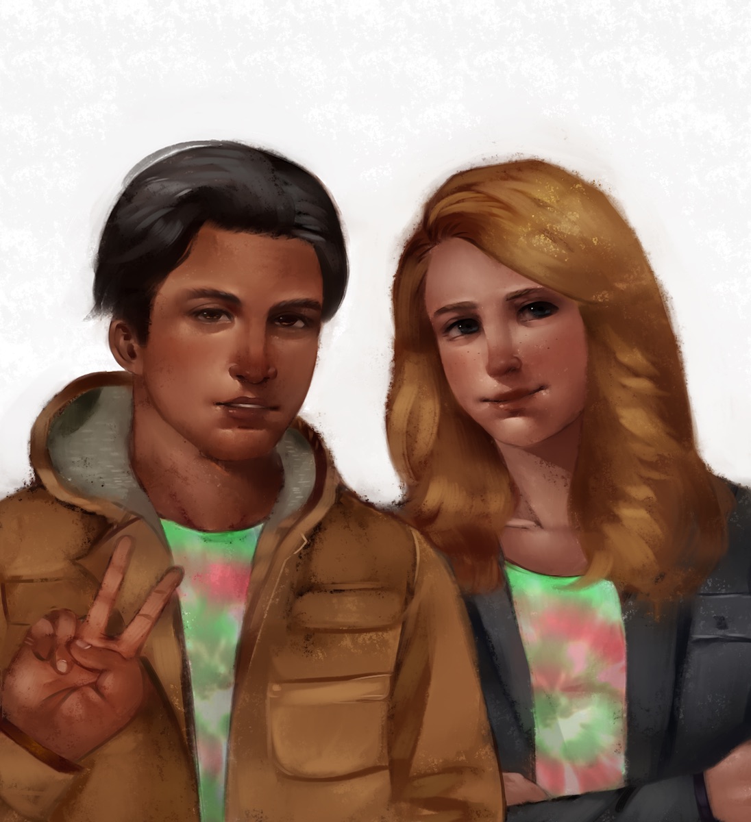 Commissioned Artwork of Marcus and Jessica!